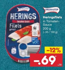 Netto Marken-Discount Herrsching - Heringsfilets Heringsfilets Angebot bei Netto Marken-Discount Herrsching im Prospekt "Fisch verliebt? Dann geh doch zu Netto!"