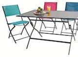 Table rectangulaire pliante binic - U Express à Laval Table rectangulaire pliante binic en promo chez U Express Laval à 89,00 €