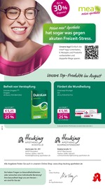 Aktueller mea - meine apotheke Apotheken Prospekt in Dinslaken und Umgebung, "Unsere August-Angebote" mit 4 Seiten, 01.08.2025 - 31.08.2025