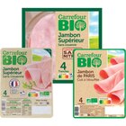 SUR TOUS LES JAMBONS CUITS - CARREFOUR BIO en promo chez Carrefour Market SUR TOUS LES JAMBONS CUITS - CARREFOUR BIO dans le catalogue Carrefour Market