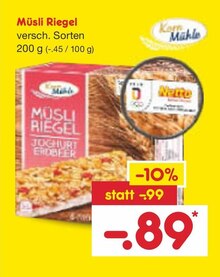 Netto Marken-Discount Baden-Baden - Müsli Riegel Müsli Riegel Angebot bei Netto Marken-Discount Baden-Baden im Prospekt "Du willst bis zu 50% sparen? Dann geh doch zu NETTO!"