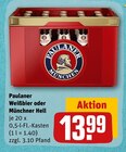 REWE Berlin - Paulaner Weißbier oder Münchner Hell Paulaner Weißbier oder Münchner Hell Angebot bei REWE Berlin im Prospekt Dein Markt