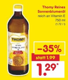 Netto Marken-Discount Gehrden - Reines Sonnenblumenöl Reines Sonnenblumenöl Angebot bei Netto Marken-Discount Gehrden im Prospekt "DAS GIBT ES NUR BEI NETTO! DIESE WOCHE DAUERTIEFPREIS-ARTIKEL NOCHMAL REDUZIERT"