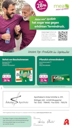 mea - meine apotheke Prospekt für Wuppertal mit 4 Seiten mea - meine apotheke Prospekt für Wuppertal: "Unsere September-Angebote", 4 Seiten, 01.09.2025 - 30.09.2025