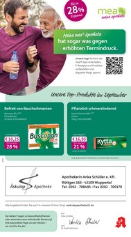 Aktueller mea - meine apotheke Prospekt "Unsere September-Angebote" Seite 1 von 4 Seiten für Wuppertal