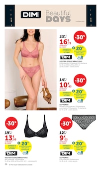 Promotion Soutien-Gorge dans le prospectus Hyper U, valable du 13/10/2026 au 25/10/2026 Promo Soutien-Gorge dans le catalogue Hyper U du moment à la page 36