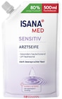 Arztseife Sensitiv Nachfüllbeutel von Isana Med im aktuellen Rossmann Prospekt für 1,89 €