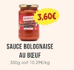 Sauce bolognaise au bœuf - NATURALIA à 3,60 € dans le catalogue Naturalia