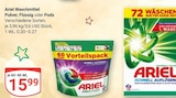 Waschmittel Pulver im Angebot bei GLOBUS in Wolfenbüttel Waschmittel Pulver Angebote von Ariel bei GLOBUS Wolfenbüttel für 15,99 €