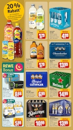 Mineralwasser Angebot & Preis im aktuellen REWE Prospekt Mineralwasser Angebot im aktuellen REWE Prospekt auf Seite 20