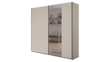 Aktuelles Schwebetürenschrank Spiegel beige 218 cm - rauch - KRONACH Angebot bei Die Möbelfundgrube in Mainz ab 449,99 €