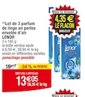 (1)Lot de 3 parfum de linge en perles envolée d’air - LENOR en promo chez Cora Dunkerque à 13,05 €
