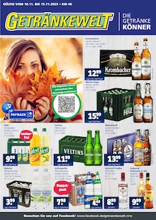 Aktueller Getränkewelt Prospekt "DIE GETRÄNKEKÖNNER" Seite 1 von 4 Seiten für Gescher