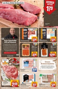 Schweinefleisch im aktuellen REWE Prospekt (Köln) Schweinefleisch im REWE Prospekt "Dein Markt" mit 36 Seiten (Köln)