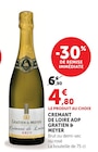 Crémant de Loire AOP - Gratien & Meyer en promo chez U Express Lyon à 4,80 €