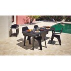 Table extensible + Fauteuil Parma - Carrefour à Clichy Table extensible + Fauteuil Parma en promo chez Carrefour Clichy à 151,95 €