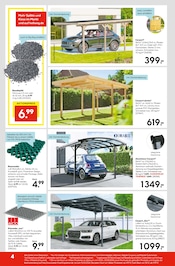 Aktueller Hellweg Prospekt mit Carport, "Wunderschne Blütenpracht", Seite 4