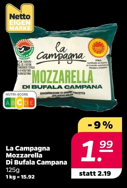 Mozzarella Di Bufala Campana