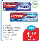 Sensation White von Colgate für 1,79 € bei budni im Angebot Sensation White von Colgate im aktuellen budni Prospekt