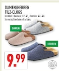 Aktuelle Schuhe Angebote bei Marktkauf in Düsseldorf Aktuelles Damen/Herren Filz-Clogs Angebot bei Marktkauf in Düsseldorf ab 9,99 €