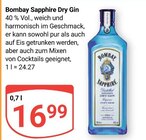 Dry Gin im Angebot bei GLOBUS in Herne Dry Gin Angebote von Bombay Sapphire bei GLOBUS Herne für 16,99 €