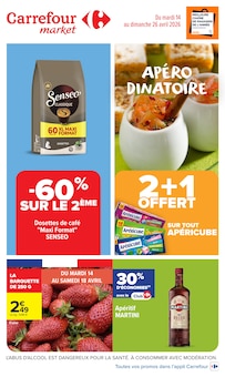 Catalogue Carrefour Market de la semaine 15, "CARREFOUR MARKET", page 1, 14/04/2026 - 26/04/2026 Prospectus Carrefour Market en cours, "CARREFOUR MARKET", page 1 sur 49