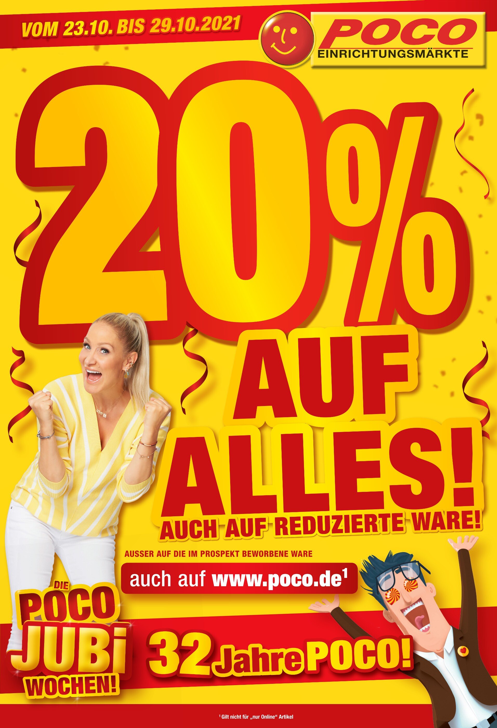 POCO Prospekt für Seligweiler mit 4 Seiten POCO Prospekt für Seligweiler: "DIE POCO JUBI WOCHEN", 4 Seiten, 23.10.2021 - 29.10.2021