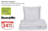 Mikrofaser-Steppbett Angebote von Dunlopillo bei GLOBUS Trier für 19,99 €