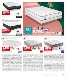 Promotion Matelas 90x190 dans le prospectus But, valable du 02/12/2025 au 01/01/2026 Promo Matelas 90x190 dans le catalogue But du moment à la page 19