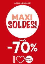 Catalogue Maxi Bazar en cours à Argenteuil, "MAXI SOLDES !", Page 1