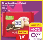 Aktuelle Ritter Sport Angebote bei Netto Marken-Discount in Moers Aktuelles Bunte Vielfalt Angebot bei Netto Marken-Discount in Moers ab 0,99 €