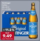 Helles Angebote von Oettinger bei Getränke König Ingolstadt für 9,49 €