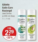 Satin Care Rasiergel von Gillette im aktuellen V-Markt Prospekt für 2,29 €
