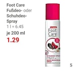 Foot Care Fußdeo-Spray Angebote bei GLOBUS Salzgitter für 1,29 €