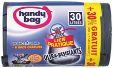 Carrefour Market Douzies Feignies - Sacs poubelle à liens ultra-résistants 30 l Promo Sacs poubelle à liens ultra-résistants 30 l dans le catalogue Carrefour Market "La rentrée encore moins chère" à Douzies Feignies