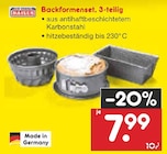 Backformenset, 3-teilig von Kaiser im aktuellen Netto Marken-Discount Prospekt für 7,99 €