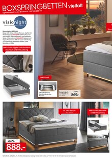Boxspringbett im aktuellen ZurbrĂĽggen Prospekt (Bochum) Boxspringbett im ZurbrĂĽggen Prospekt "Schlafen Spezial!" mit 8 Seiten (Bochum)