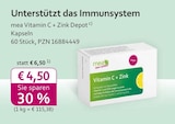 Vitamin C + Zink Depot bei mea - meine apotheke im Prospekt "" für 4,50 €