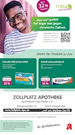 mea - meine apotheke Apotheken Prospekt der aktuellen Woche mit 4 Seiten, gültig von 01.06.2026 bis 30.06.2026, in Königslutter und Umgebung Aktueller mea - meine apotheke Apotheken Prospekt in Königslutter und Umgebung, "Unsere Juni-Angebote" mit 4 Seiten, 01.06.2026 - 30.06.2026