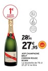 AOP Champagne Brut Cordon Rouge - G.H. Mumm - Intermarché Super à Saint-Dizier AOP Champagne Brut Cordon Rouge - G.H. Mumm en promo chez Intermarché Super Saint-Dizier à 27,95 €