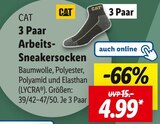 3 Paar Arbeits-Sneakersocken im Angebot bei Lidl in Langenfeld 3 Paar Arbeits-Sneakersocken Angebote von CAT bei Lidl Langenfeld für 4,99 €