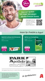 mea - meine apotheke Prospekt für Stuttgart mit 4 Seiten mea - meine apotheke Prospekt für Stuttgart: "Unsere August-Angebote", 4 Seiten, 01.08.2026 - 31.08.2026