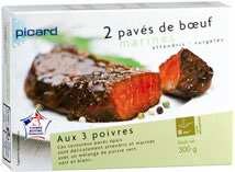 Picard Gricourt - 2 pavés de bœuf marinés aux trois poivres Promo 2 pavés de bœuf marinés aux trois poivres dans le catalogue Picard "Les jours Picard !" à Gricourt
