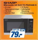 Mikrowelle mit Grill YC-PG204AE-S im Angebot bei famila Nordost in Falkensee Mikrowelle mit Grill YC-PG204AE-S Angebote von Sharp bei famila Nordost Falkensee für 79,00 €
