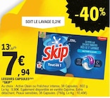 Lessives Capsules Active Clean - Skip dans le catalogue E.Leclerc