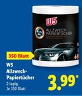 Allzweck-Papiertücher im Angebot bei Lidl in Lüneburg Allzweck-Papiertücher Angebote von W5 bei Lidl Lüneburg für 3,99 €