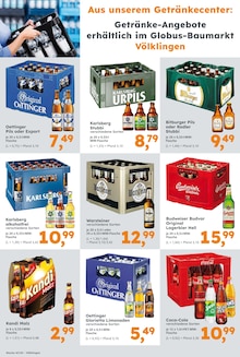 Bitburger im Globus-Baumarkt Prospekt "Immer eine Idee besser" mit 21 Seiten (Völklingen)