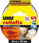 UHU rollafix - Ruban adhésif d'emballage - 50 mm x 66 m - transparent - UHU dans le catalogue Bureau Vallée