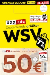 XXXLutz Möbelhäuser Prospekt: "Deutschlands größter WSV", 8 Seiten, 27.12.2024 - 14.01.2025