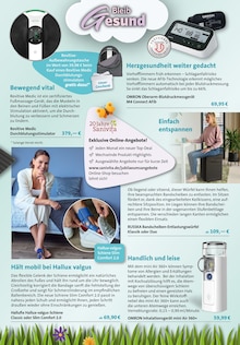 Blutdruckmessgerät im aktuellen Orthopädietechnik Ehmer GmbH Prospekt (Wiesbaden) Blutdruckmessgerät im Orthopädietechnik Ehmer GmbH Prospekt "Fit und mobil durch den Frühling" mit 6 Seiten (Wiesbaden)